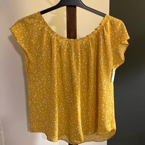NEW Lauren Conrad yellow blouse